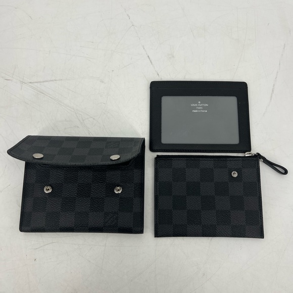 Louis Vuitton Graphite Triple Pouches - Picture 6 of 10
